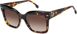 Carrera Bruin Getinte Zonnebril - Dames - Zonnebrillen - Bruin - 54 MM - Accessoires