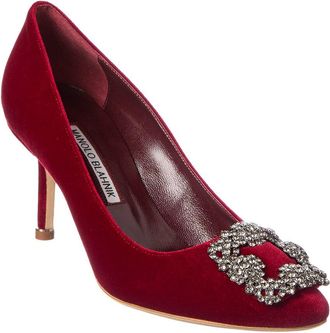 Manolo Blahnik Hangisi 70 Velvet Pump