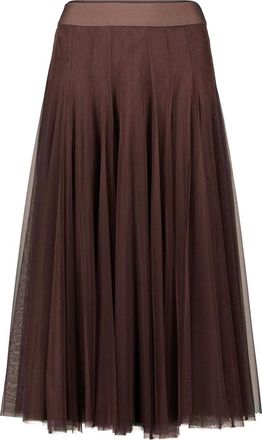 Zero Rokken, Dames, Bruin, 2Xl, Midi Skirts