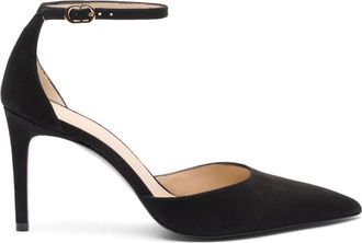 Stuart Weitzman Power Strap 85 Pump - Dames - Pumps - Zwart - 37 EU - Schoenen