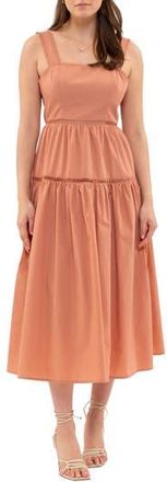 Blu Pepper Ladder Cutout Tie Back Dress in Sienna at Nordstrom Rack, Size Medium