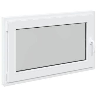 vidaXL Colore Interno Della Finestra Del Seminterrato Bianco Risor Vidaxl