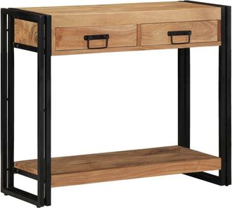 vidaXL Mesa Consola Marrón 90 x 33 x 75 cm madera maciza de acacia Vidaxl