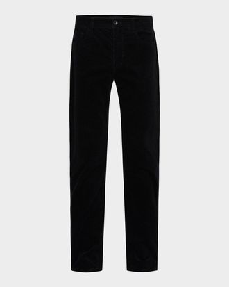 Vince Men & apos;s Dylan Slim Five-Pocket Peached Stretch-Cotton Pants