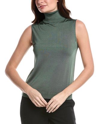 Lafayette 148 New York Sleeveless Turtleneck Shell