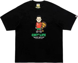 A Bathing Ape x Cristiano Ronaldo CR7 Life Baby Milo Relaxed Fit T-Shirt Black 2M23-110-910-BLK