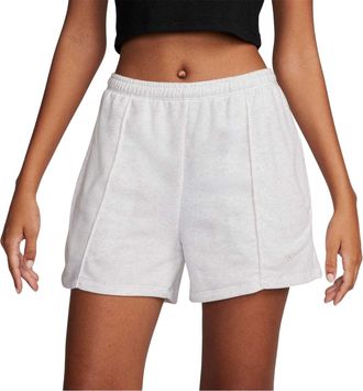 Nike Dames/Dames Fleece Elastische Taille Relaxed Fit Sweat Shorts (Grijze Mergel)