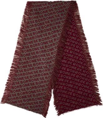 Borbonese Logo Scarf - Dames - Wintersjaals - Bruin - ONE Size - Accessoires