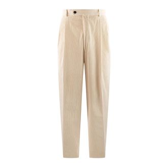 Gabriele Pasini Pantalone Classico Velluto - - Trousers - Uomo - Beige - M