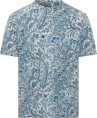Etro Light Blue Printed T-Shirt