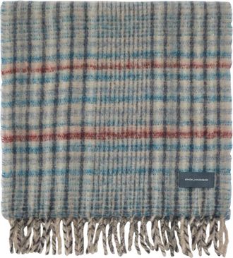 Piquadro Bufanda de Mohair Mezcla de Lana- Cuadros Pasteles - Accessories - Mujer - Multicolor - ONE SIZE