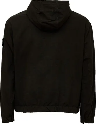 Stone Island Mens Jacket Full-Zip Charcoal