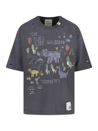 Miharayasuhiro Kids doodle t-shirt