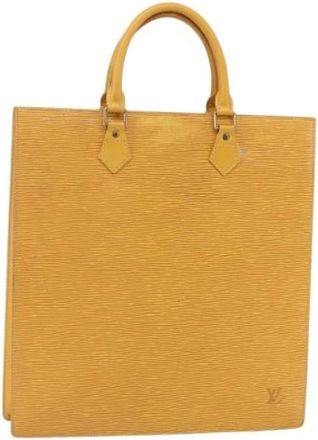 Louis Vuitton Pre-owned Tote Bag - Dames - Vintage Shopper - Geel - ONE Size - Leer - Vintage