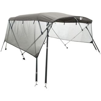 vidaXL Toldo Bimini 3 Arcos Con Paredes Laterales De Malla Vidaxl