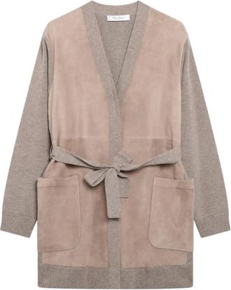 Max Mara Soliveto Cardigan - Knitwear - Mujer - Beige - XS