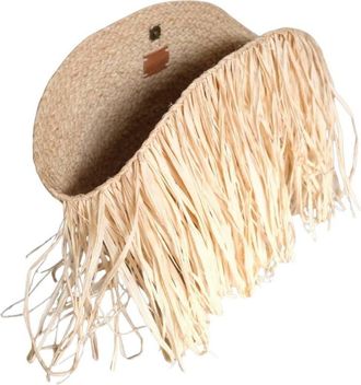 Indego Africa Shag Bag in Natural Raffia Fibers at Nordstrom