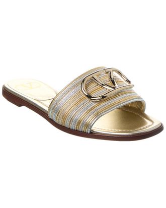 Valentino Dnu Pack Dnu Pack Valentino Vlogo Leather Sandal