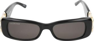 Balenciaga Sonnenbrille Balenciaga Bb0096 S 001 Schwarzgoldgrau /18/130