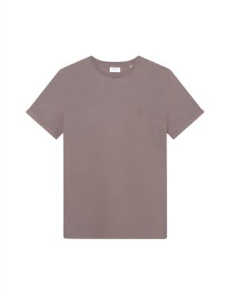 Les Deux Mens Norregaard Contrast Short Sleeve T-Shirt In Cub Melange