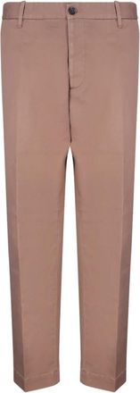 Nine In The Morning Bruine Wijde Broek - Heren - Chinos - Bruin - XL - Broeken