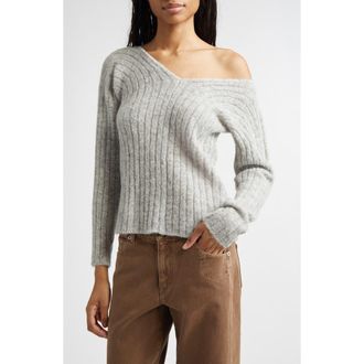 Paloma Wool Vita Alpaca Blend Rib Sweater in Grey at Nordstrom, Size X-Small