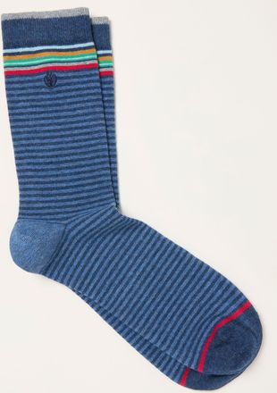 Fat Face FatFace Blue Striped Socks