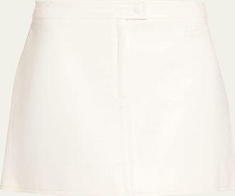Courr&egrave;ges Reedition Vinyl Mini Skirt