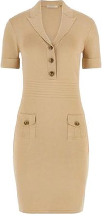Guess Felicity Sweater Dress - Dames - Kleedjes - Beige - L - Kleedjes