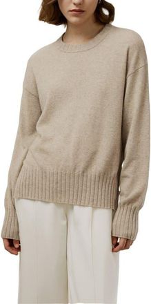 LilySilk Womens Crew Neck Cashmere Sweater in Beige at Nordstrom, Size Medium