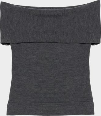 SIMKHAI Callahan Off-The-Shoulder Merino Top
