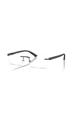 A|X Armani Exchange 56mm Rectangle optical glasses in Black at Nordstrom