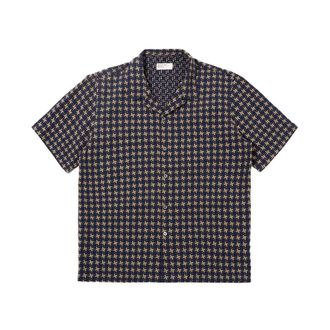Universal Works Short Sleeve Shirts, male, Multicolor, Size: XL Road Shirt Rhodes Cotton