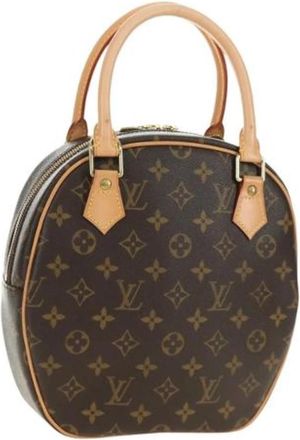 Louis Vuitton Pre-owned Monogram Canvas Handbag - Dames - Vintage Handtas - Bruin - ONE Size - Leer - Vintage
