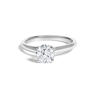 House of Brilliance 14K Gold Round Lab Grown Diamond Solitaire Engagement Ring
