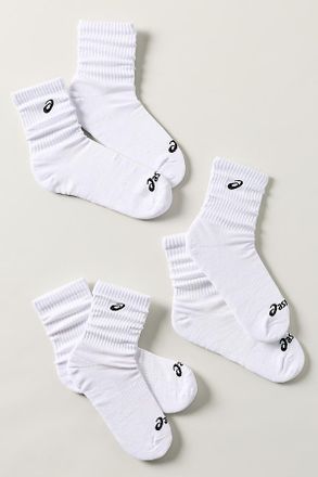 Asics Sporty Crew Socks, Set of 3