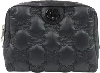 Gucci Pre-owned Nylon Clutch - Dames - Vintage Clutch - Zwart - ONE Size - Nylon - Vintage