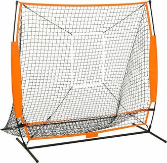 vidaXL Red De Pr&aacute;ctica Multideporte Beisbol Negra 174x76x158,5 Cm Vidaxl