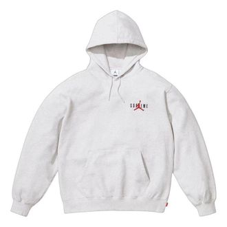 SUPREME x Air Jordan Hooded Sweatshirt Ash Grey FW24SW1-ASH-GREY