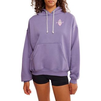 Free People FP Movement Final Call Graphic Hoodie in Graphite Combo at Nordstrom Rack, Size X-Large