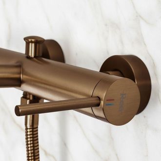 Rea Grifo De Ba&ntilde;era De Pie Rea Foss Brushed Copper