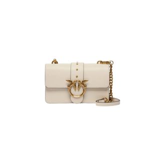 Pinko Schoudertas met haaksluiting en binnenzak - Dames - Schoudertassen - Wit - ONE Size - Tassen