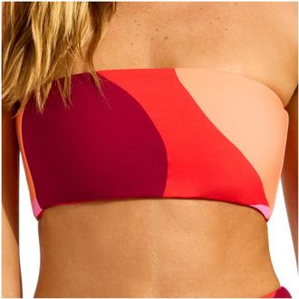 Seafolly Sorrento Reversible Tube Top Bikini-Top f&uuml;r Damen | orange