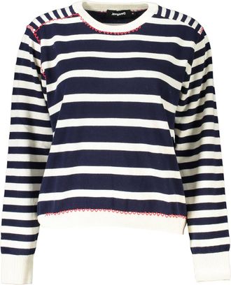 Desigual Gestreepte Brei Pulier Sweater