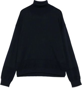 Eleventy turtleneck sweater - women - Metallised Fibres/Polyamide/Wool - L - Blue