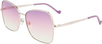 Liu Jo LJ142S 710 Mens Sunglasses Gold Size 56
