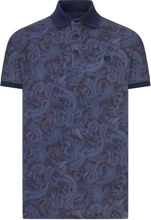 Etro Cotton Piqu Polo Shirt With Paisley Print