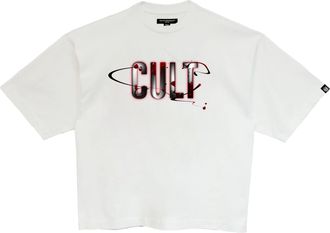 Cult of Individuality OVERSIZED SHORT SLEEVE CREW NECK TEE BLOOD LOGO