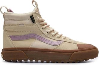 Vans Schoenen, Dames, Beige, 37 EU, Suède, Klassieke Leren Sneakers met Metalen Oogjes