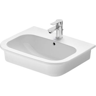 Duravit Duravit - D-Code - Lavabo ad incasso, 55x44 cm, con 1 foro per miscelatore, bianco 0337540000